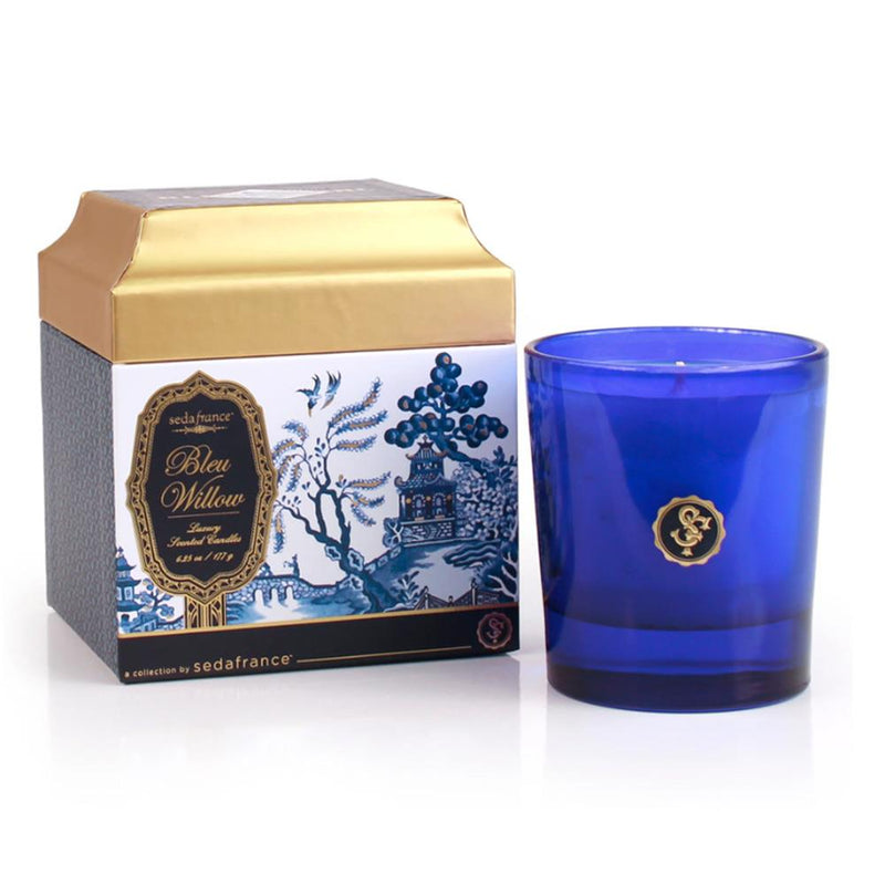 Seda France - Bergamot Lavender Bleu et Blanc Boxed Candle